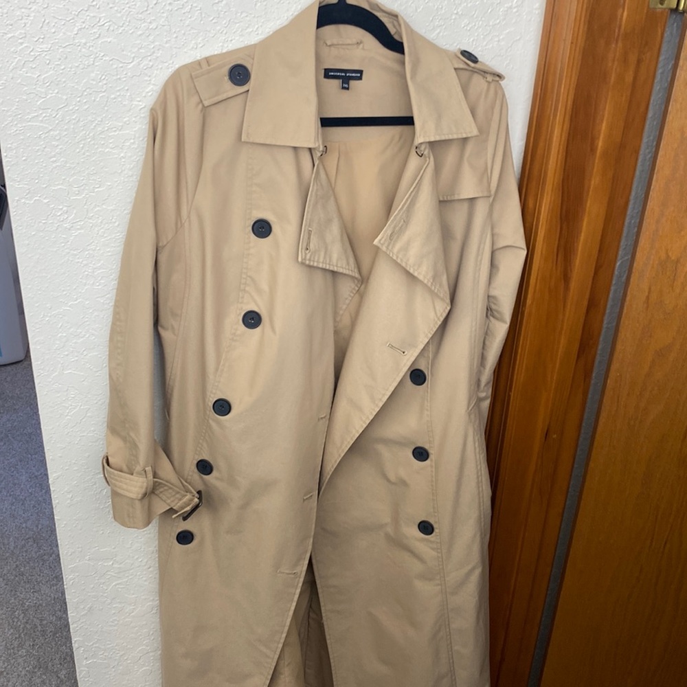 Universal Standard Long Khaki Trench, 2XS